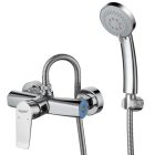 Zegor króm fali egykaros kerámiabetétes zuhany csaptelep zuhanyszettel NOG5-A134