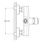 Zegor króm fali egykaros kerámiabetétes zuhany csaptelep zuhanyszettel NOG5-A134