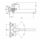 Zegor króm fali egykaros kerámiabetétes kád és mosdó töltő csaptelep zuhanyszettel NOG7-A134