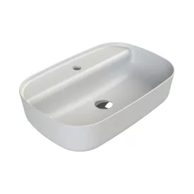   CeraStyle - Top Counter pultra ültethető porcelán mosdó - AQUA - MATT FEHÉR - 60 x 40 cm