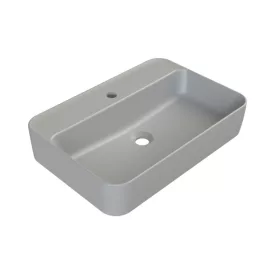  CeraStyle - Top Counter pultra ültethető porcelán mosdó - HERA - MATT SZÜRKE - 60 x 42 cm