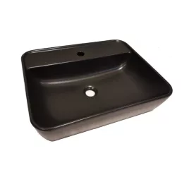   CeraStyle - Top Counter pultra ültethető porcelán mosdó - ONE -  - MATT ANTRACIT -csaply - 55 x45cm