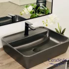 CeraStyle - Top Counter pultra ültethető porcelán mosdó - ONE -  - MATT ANTRACIT -csaply - 55 x45cm