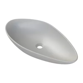   CeraStyle - Top Counter pultra ültethető porcelán mosdó - OLIVE - MATT SZÜRKE - 75 x 38 cm