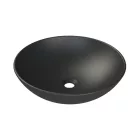 CeraStyle - Top Counter pultra ültethető porcelán mosdó - ZERO - O - MATT ANTRACIT - Ø 46 cm