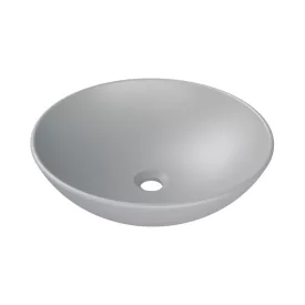   CeraStyle - Top Counter pultra ültethető porcelán mosdó - ZERO - O - MATT SZÜRKE - Ø 46 cm