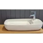 CeraStyle - Top Counter pultra ültethető porcelán mosdó - NEW NOVA - rejtett leeresztővel 70 x 42 cm