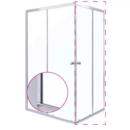 OLGA SQ 70 ELEMENT zuhanyajtó