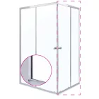 OLGA SQ 90 ELEMENT zuhanyajtó