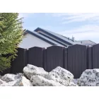 Antracit leszúrható dekoratív ágyásszegély 4 db (3.14 m) – 10,5 cm magas, PP szegély