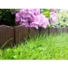 Barna leszúrható dekoratív ágyásszegély 4 db (3.14 m) – 10,5 cm magas, PP szegély