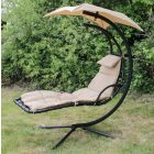 Függőfotel napelenzővel bézs