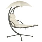 Függőfotel napelenzővel bézs