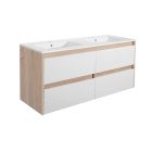 Porto 120 alsó szekrény mosdóval sonoma tölgy-fehér