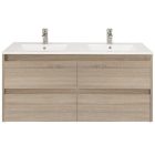 Porto 120 alsó fürdőszoba bútor mosdóval sonoma tölgy színben