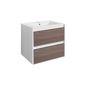 Porto 60 alsó szekrény mosdóval fehér-rauna szil