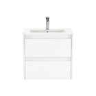 Porto 60 alsó fürdőszoba bútor mosdóval fehér színben