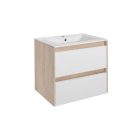 Porto 60 alsó szekrény mosdóval sonoma tölgy-fehér