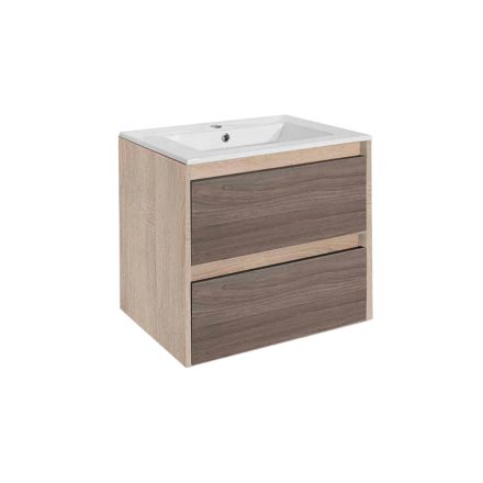 Porto 60 alsó szekrény mosdóval sonoma tölgy-rauna szil