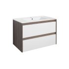 Porto 80 alsó szekrény mosdóval rauna szil-fehér