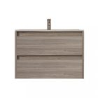 Porto 80 alsó fürdőszoba bútor mosdóval rauna szil színben