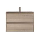 Porto 80 alsó fürdőszoba bútor mosdóval sonoma tölgy színben