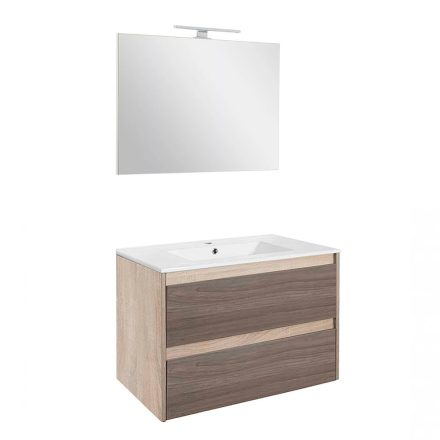 Porto Prime 80 komplett fürdőszoba bútor sonoma tölgy-rauna szil