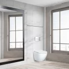 Roya Delos WH 82CHR fali WC szett, falba építhető wc tartállyal, nyomólappal, wc ülőkével