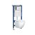 Roya Delos WH 82W fali WC szett, falba építhető wc tartállyal, nyomólappal, wc ülőkével