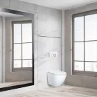 Roya Delos WH 82W fali WC szett, falba építhető wc tartállyal, nyomólappal, wc ülőkével