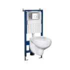Roya Doris 82CHR fali WC szett, falba építhető wc tartállyal, nyomólappal, wc ülőkével