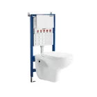 Roya 21W fali WC szett, falba építhető wc tartállyal, nyomólappal, wc ülőkével