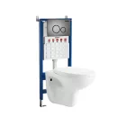 Roya 81GRE fali WC szett, falba építhető wc tartállyal, nyomólappal, wc ülőkével
