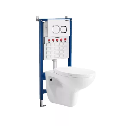 Roya 83W fali WC szett, falba építhető wc tartállyal, nyomólappal, wc ülőkével