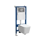 Roya Tina 81GRE fali WC szett, falba építhető wc tartállyal, nyomólappal, wc ülőkével