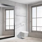 Roya Tinos 82W fali WC szett, falba építhető wc tartállyal, nyomólappal, wc ülőkével