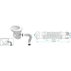Texo flexibilis wc bekötőcső Ø 110 X 0,35 M
