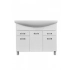 Viva SZQUARE 100 lábon álló fürdőszobabútor Sanovit ZENON 6095 porcelán mosdóval 97 x 51 cm