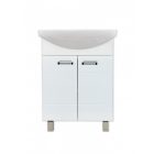 Viva SZQUARE 65 lábon álló fürdőszobabútor Sanovit ZENON 6065 porcelán mosdóval 65 x 47 cm