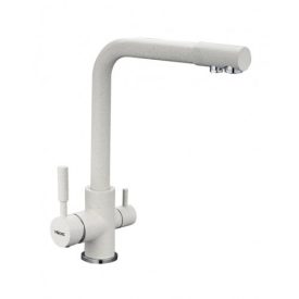   Zegor fehér álló egykaros kerámiabetétes kombinált mosogató csaptelep SAF18-A092KW