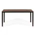 6 személyes kerti asztal 156x78 cm polywood barna