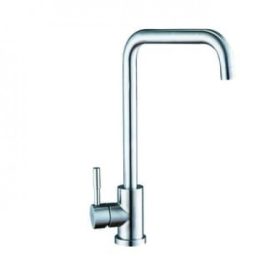   Zegor króm álló egykaros kerámiabetétes mosogató csaptelep L alakú kifolyóval SAP4-B090