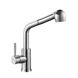   Zegor króm álló egykaros kerámiabetétes mosogató csaptelep kihúzható kétfunkciós kifolyócsővel SAP4-E090