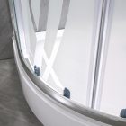 Spirit Bamboo 80x80 cm íves tolóajtós zuhanykabin 5 mm biztonsági üveggel zuhanytálcával, króm kerettel, 180 cm magas