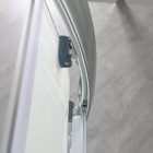 Spirit Bamboo 90x90 cm íves tolóajtós zuhanykabin 5 mm biztonsági üveggel tálca nélkül, króm kerettel, 180 cm magas