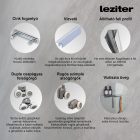 Spirit Clear Black 80x80 cm íves tolóajtós zuhanykabin 5 mm biztonsági üveggel tálca nélkül, fekete kerettel, 180 cm magas