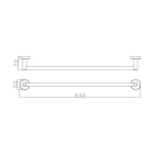 1-ES TÖRÖLKÖZŐTARTÓ, 60 CM SE30111-60