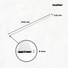 Vinyl SPC padló burkolatváltó Serona kőhatású homokszürke 2400x45x6 mm