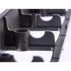 Hajlítható fekete műanyag ágyásszegély 100 cm – 8 cm magas PP gyepszegély