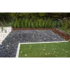 Hajlítható fekete műanyag ágyásszegély 100 cm – 8 cm magas PP gyepszegély